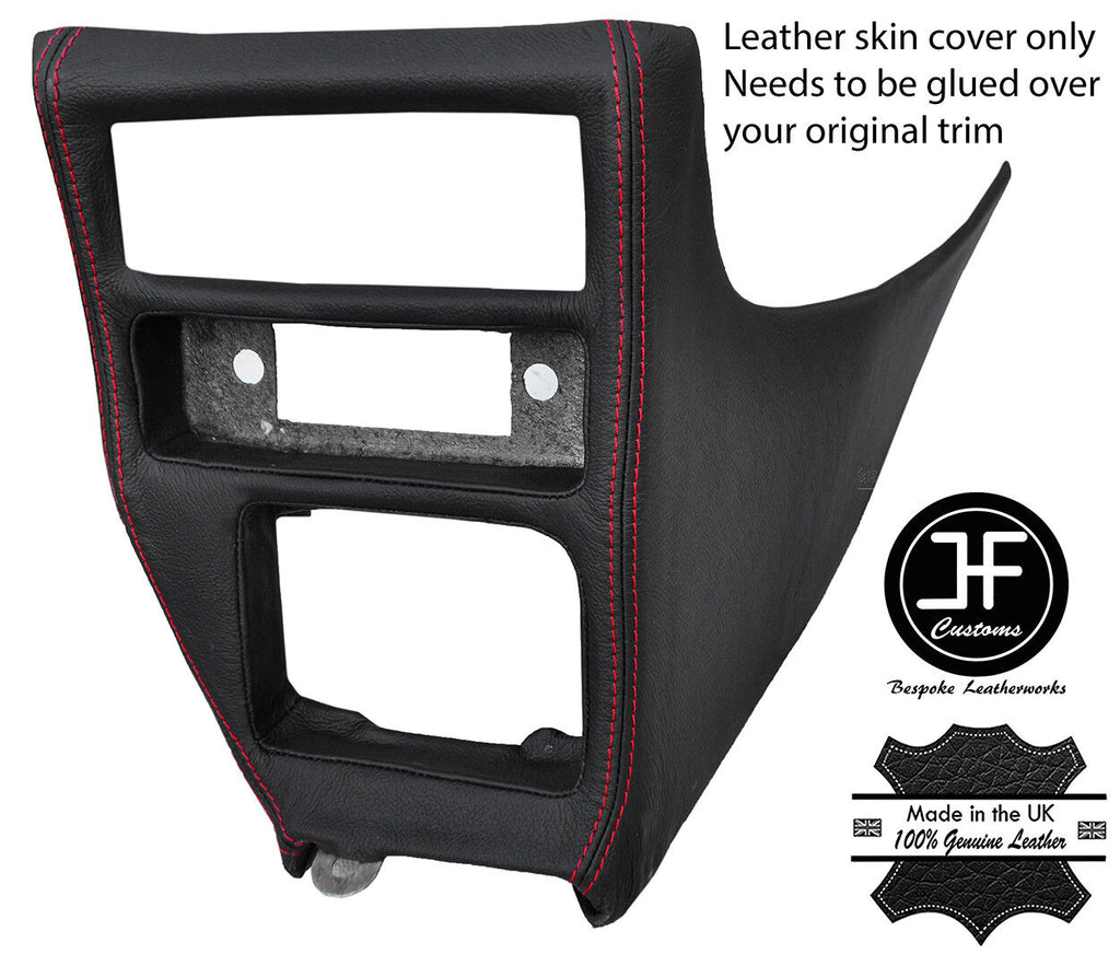 RED STITCH DASH CONSOLE TRIM LEATHER COVER FOR LANCIA MONTECARLO SCORPION