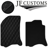 WHITE DIAMOND VINYL 4X TAILORED FLOOR CARPETS FOR RENAULT LAGUNA MK2 01-07 JF1