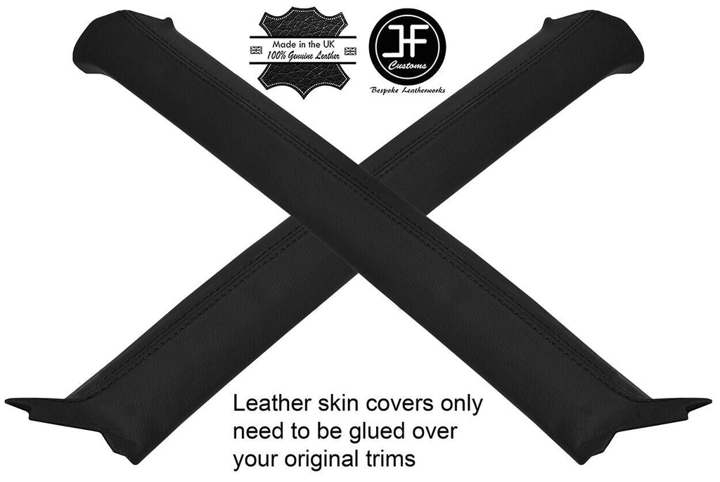 BLACK STITCH 2X A POST PILLAR LEATHER COVERS FITS  DATSUN 280ZX 1979-1981