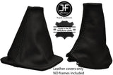 BLACK STITCH FITS LAND ROVER DISCOVERY I II HI-LOW+ HANDBRAKE GAITER LEATHER