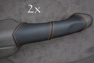 FITS CHRYSLER PT CRUISER 2X DOOR HANDLE orange stitch COVERS CUSTOM NEW
