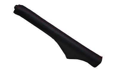 red stitch FITS SUBARU JUSTY 1995-2003 LEATHER HANDBRAKE GAITER CUSTOM NEW