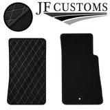 WHITE DIAMOND VINYL 2X TAILORED FLOOR CARPETS FOR MAZDA MX5 MK2 98-05 JF1