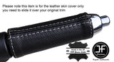 WHITE STITCH HANDBRAKE HANDLE LEATHER COVER FITS BMW MINI COOPER F55 F56 14-16