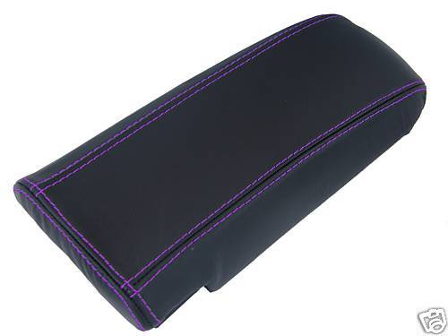 FITS TOYOTA CELICA ARMREST COVER LEATHER 99-06 PURPLE STITCH CUSTOM NEW