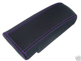 FITS TOYOTA CELICA ARMREST COVER LEATHER 99-06 PURPLE STITCH CUSTOM NEW