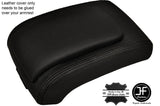 BLACK STITCHING ARMREST LID LEATHER COVER FITS SSANGYONG REXTON 2002-2013