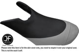 BLACK GREY CUSTOM FOR SEADOO 02-06 GTX DI 4-TEC FRONT VINYL SEAT COVER + STRAP