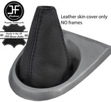 BLACK STITCH TOP GRAIN LEATHER GEAR GAITER FOR HONDA CIVIC FK2 TYPE S 2006-2012