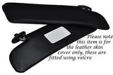 BLACK STITCHING FITS MAZDA MX5 MK2 & 2.5 MIATA 98-05 2X SUN VISORS COVERS