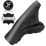 BLACK LEATHER & GREY SUEDE HANDBRAKE GAITER FOR VAUXHALL OPEL ASTRA MK5 H 05-10
