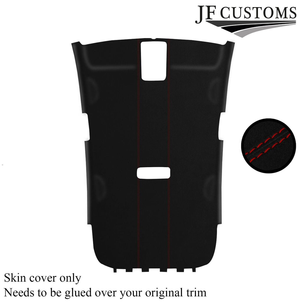 DARK RED STITCH LUXE SUEDE HEADLINER COVER FITS VW GOLF MK6 2008-2013 CUSTOM NEW