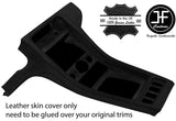BLACK REAL LEATHER CENTRE CONSOLE COVER FITS PORSCHE 928 1990-1995 STYLE 3