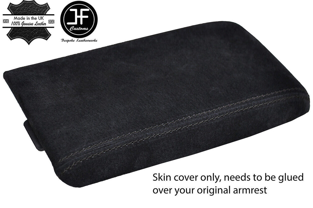 BLACK STITCH REAL SUEDE ARMREST COVER FITS NISSAN S15 200SX SILVIA 1999-2003