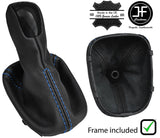 BLACK STITCH SEMI AUTOMATIC SHIFT+PLASTIC FRAME FOR MERCEDES C CLASS W203 COUPE