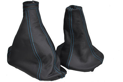 FITS FIAT PUNTO MK1  1993-1999 GAITERS SET L BLUE STITCHING CUSTOM NEW