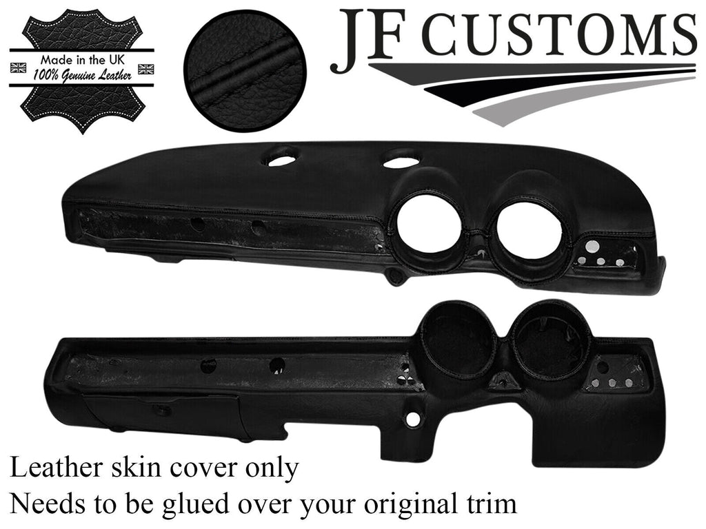 BLACK STITCHING DASH DASHBOARD LEATHER COVER FITS ALFA ROMEO GT JUNIOR