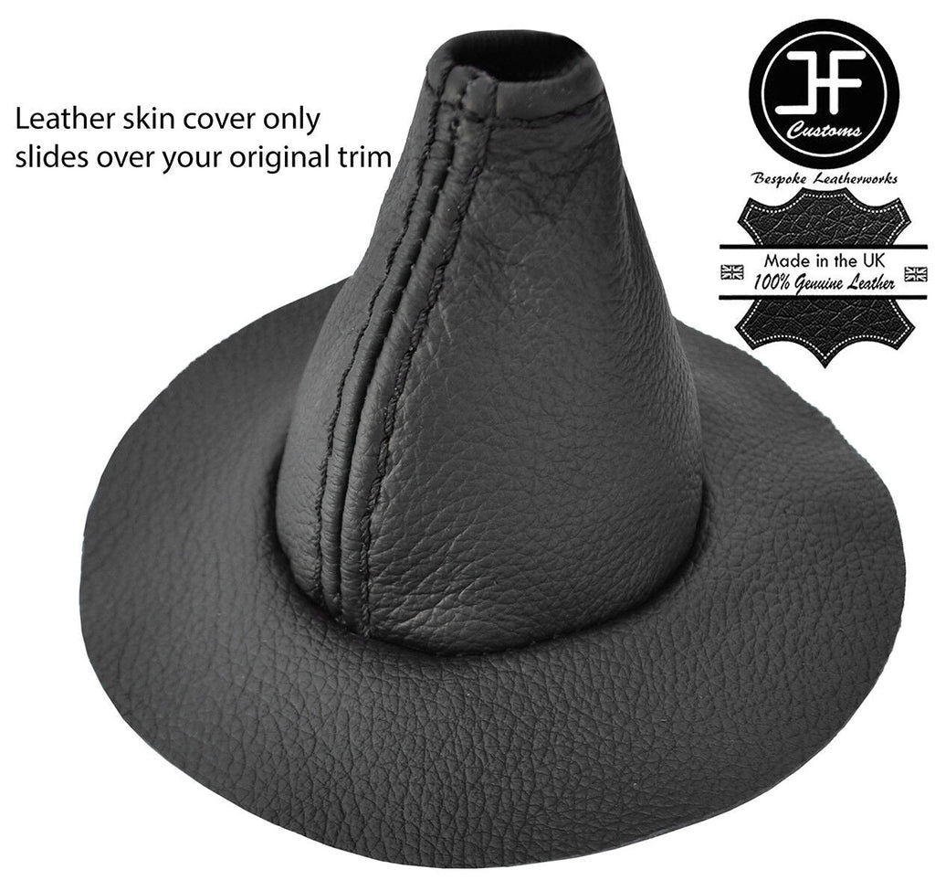BLACK STITCH LEATHER MANUAL GEAR GAITER OVER RUBBER FITS MG  MGA 1955-1962