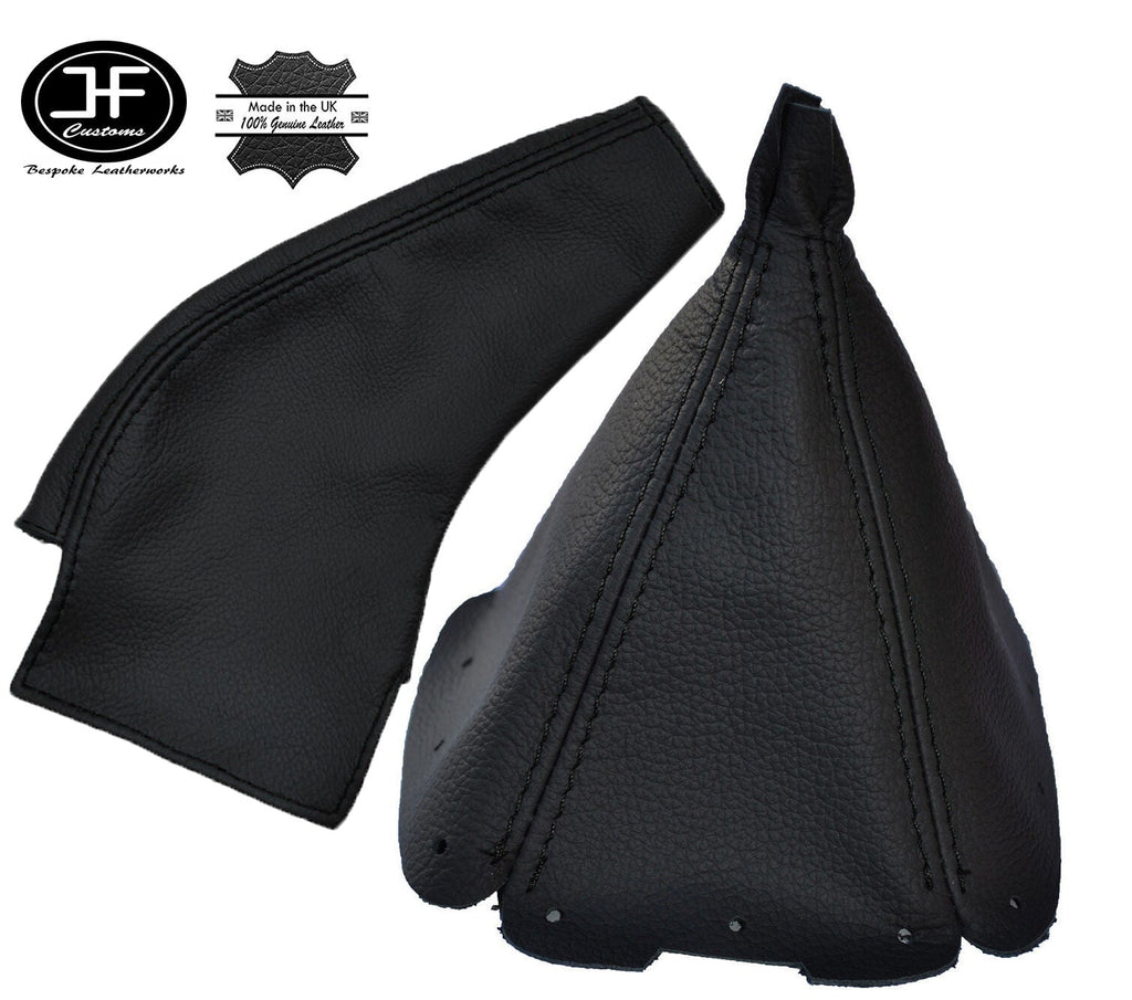 BLACK STITCH FITS MAZDA MIATA MX5 MK2 1998-2005 LEATHER GEAR HANDBRAKE GAITER