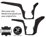 RED STITCH CENTER CONSOLE DASHBOARD TRIM LEATHER COVERS FITS FORD C MAX 11-19