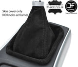 BLACK STITCH REAL SUEDE MANUAL GEAR GAITER FITS MERCEDES B CLASS W245 2005-2011
