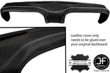 WHITE STITCHING TOP DASH DASHBOARD LEATHER COVER FITS FORD MUSTANG 1969-1970
