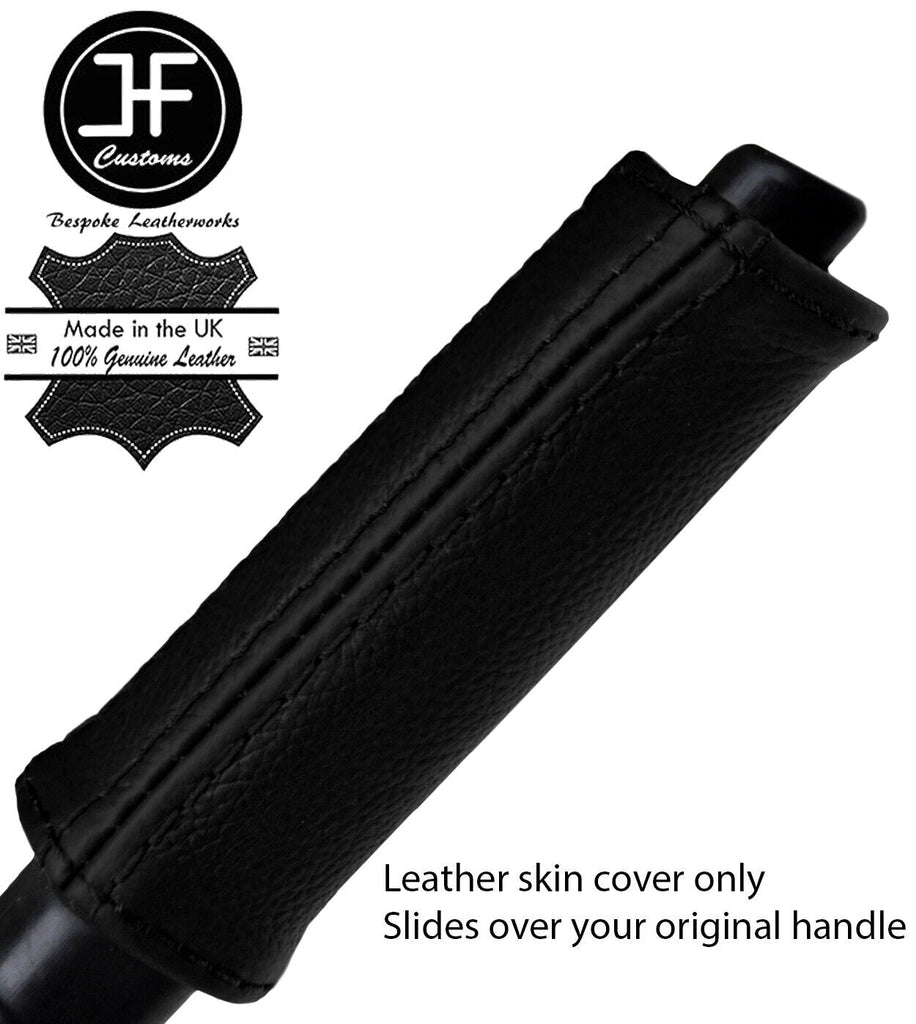 BLACK REAL LEATHER HANDBRAKE HANDLE COVER FOR NISSAN 300ZX Z32 1989-1996