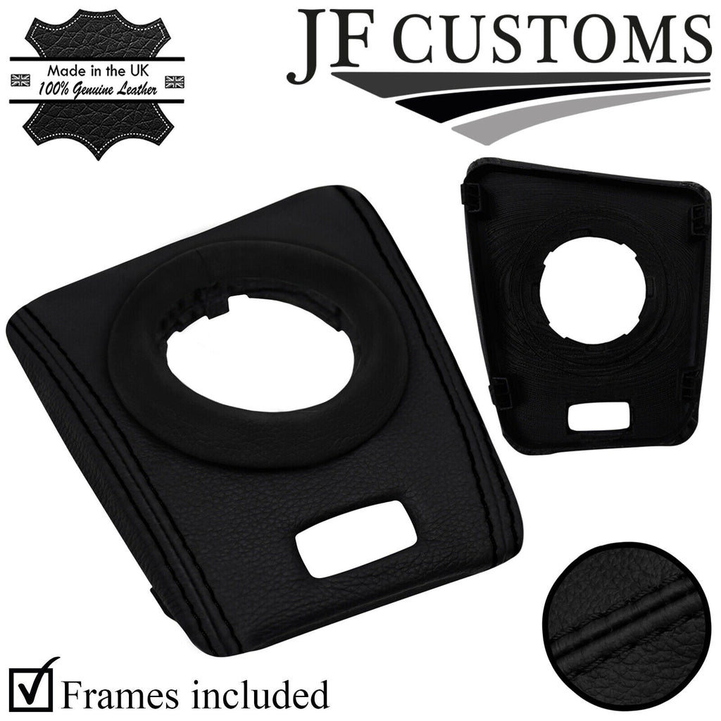 BLACK STITCH LEATHER SMG AUTOMATIC GEAR SURROUND TRIMS FOR BMW E46 99-05