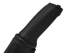 black stitch FITS VAUXHALL OPEL CORSA D 06-11 LEATHER HANDBRAKE HANDLE COVER
