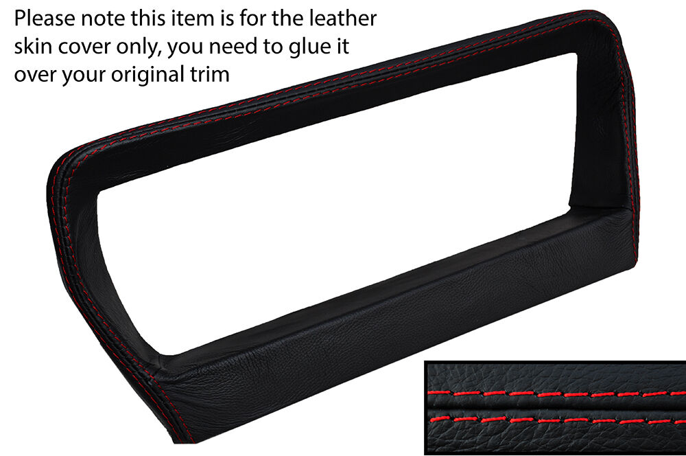 RED STITCH SPEEDO SURROUND LEATHER COVER FITS RANGE ROVER VOGUE SE CLASSIC