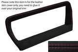 RED STITCH SPEEDO SURROUND LEATHER COVER FITS RANGE ROVER VOGUE SE CLASSIC