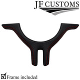 D RED STITCH CARBON VINYL SPORT STEERING WHEEL TRIM+FRAME FOR BMW 3 E46 99-05