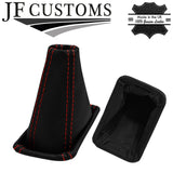 RED STITCH LEATHER AUTOMATIC GEAR+METAL FRAME FOR LAND ROVER FREELANDER 98-02