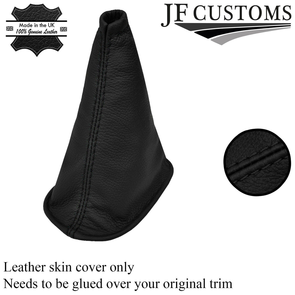 BLACK STITCHING REAL LEATHER MANUAL GEAR GAITER FITS NISSAN NOTE 2006-2012