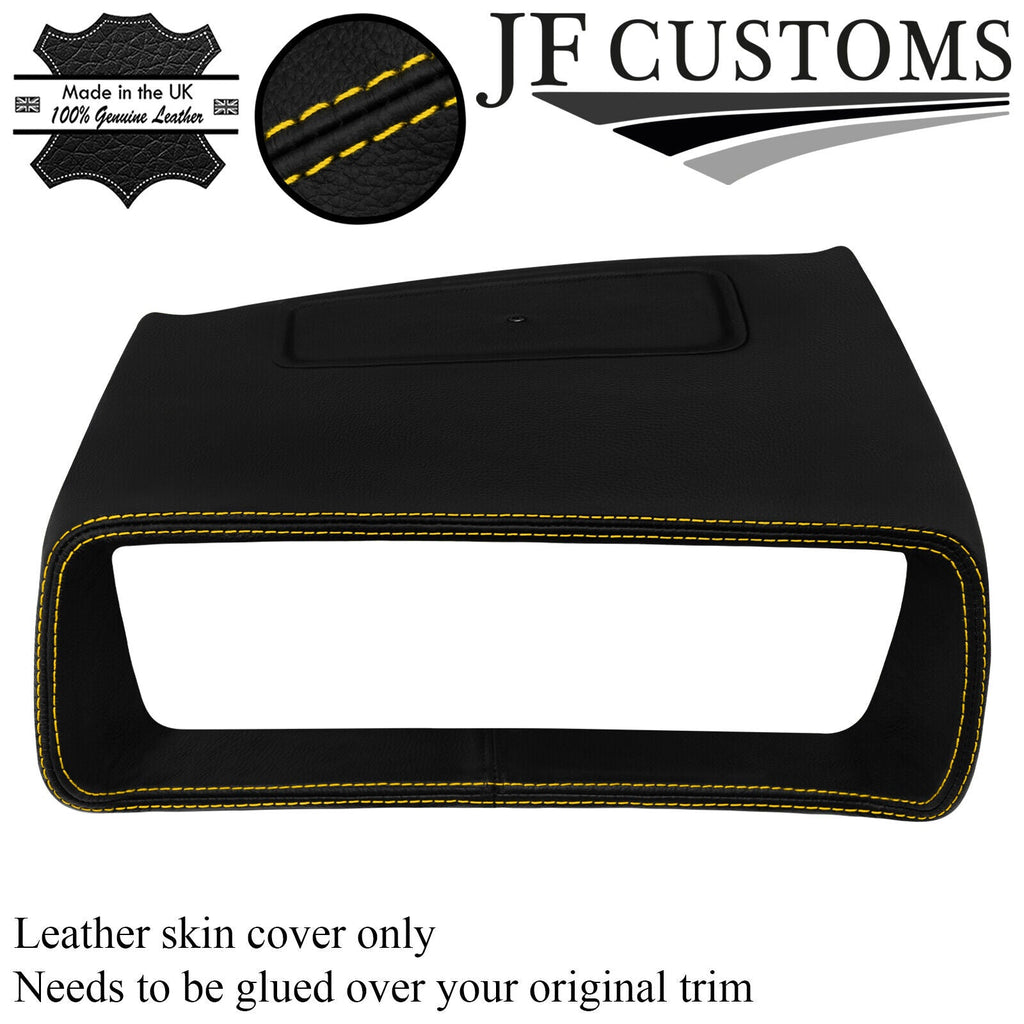 YELLOW STITCH LEATHER SPEEDO SURROUND COVER FOR PEUGEOT 205 GTI PHASE 1 84-90