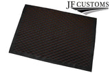 ORANGE DIAMOND STITCH QUILTED VINYL 5X PADDED PANEL LUXURY PREMIUM 125CM X 85CM