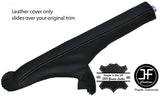 BLACK STITCHING LEATHER HANDBRAKE GAITER FITS MAZDA 2 2008-2015 CUSTOM NEW