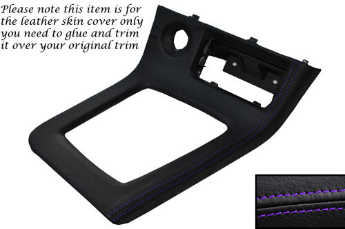 PURPLE STITCH GEAR SURROUND LEATHER COVER FITS NISSAN SKYLINE GTS GTR R33 93-98