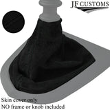 BLACK STITCHING REAL SUEDE MANUAL GEAR GAITER FITS PEUGEOT RCZ 2009-2015