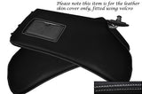 WHITE STITCH FITS HONDA CRX DEL SOL 1992-1997 2X SUN VISORS LEATHER COVERS ONLY
