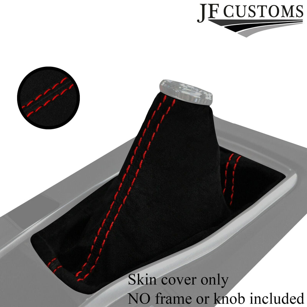 RED STITCH REAL SUEDE MANUAL GEAR GAITER FITS HONDA CIVIC MK10 2017-2019