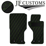 D GREEN DIAMOND VINYL 2X TAILORED FLOOR CARPETS FOR MAZDA MX5 MK4 15-18 JF1