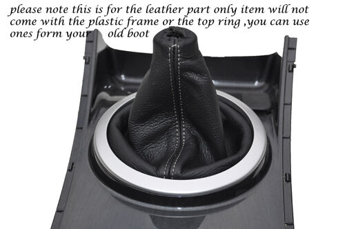 GREY STITCHING FITS MAZDA CX-7 CX7 2007-2013 LEATHER GEAR GAITER ONLY CUSTOM NEW