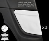 WHITE LEATHER 2X REAR SIDE PANEL TRIM COVERS FOR MAZDA RX8 03-12 STYLE 2