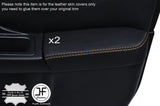 YELLOW STCH 2X FRONT DOOR ARMREST LEATHER COVER FOR SUBARU IMPREZA WRX STI 01-04