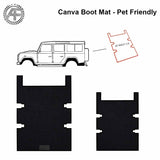 FOR LAND ROVER DEFENDER 110 2007- DOG FRIENDLY TRUNK / BOOT CANVA MAT CAT/DOG