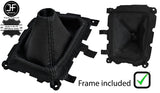 BLACK STITCH PERFORATED LEATHER GEAR+PLASTIC FRAME FOR MAZDA MX5 MK1 NA MIATA