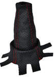 RED STITCH FITS HONDA CIVIC TYPE R MK8 2007-2013 PERFORATED LEATHER GAITER