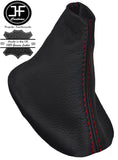 RED STITCHING AUTO AUTOMATIC LEATHER GEAR GAITER FITS FORD S-MAX FL 2010-2015