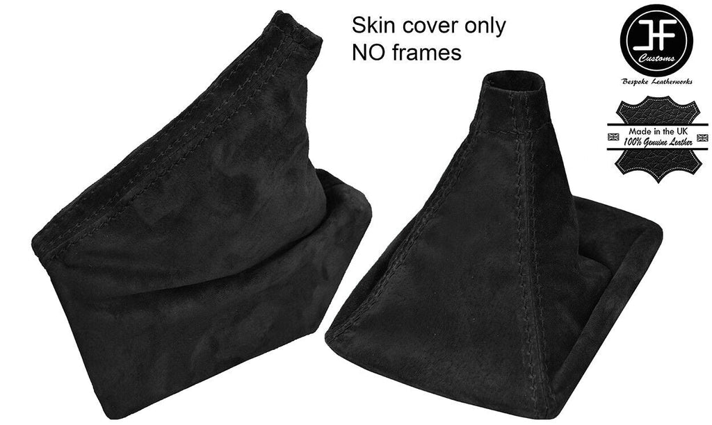 BLACK REAL SUEDE GEAR & HANDBRAKE GAITER FITS SUBARU IMPREZA WRX STI 2008-2014